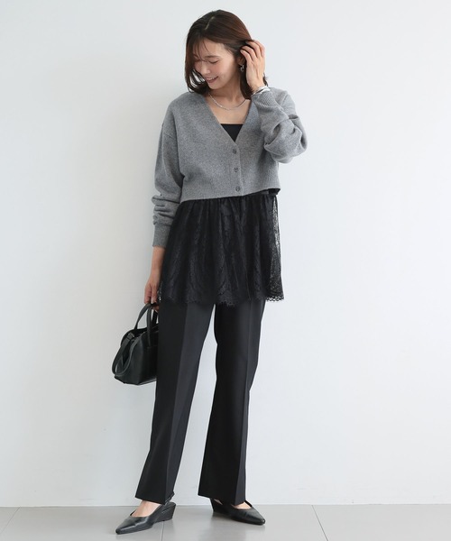 BARNYARDSTORM（バンヤードストーム）の「BARNYARDSTORM /  ベリーショートカーディガン（カーディガン/ボレロ・レディース・ライトベージュ/グレー・FREE）」の6枚目の写真