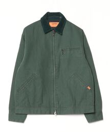 【92】【UNIVERSAL OVERALL/ユニバーサルオーバーオール】ダック トラックジャケット/ワークジャケット/スイングトップ/ブルゾン/襟切り替え/アメカジ/古着MIX/ユニセックス/レディース/メンズ