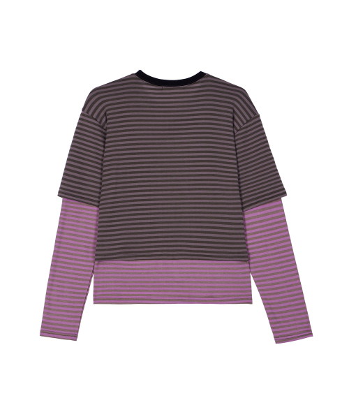 DYSFUNCT(ディスファンクト)の「ANGEL HAMMER BEAR STRIPE LAYERED T-SHIRT(KHAKI)(Tシャツ/カットソー・レディース・その他・SMALL/MEDIUM)」の5枚目の写真