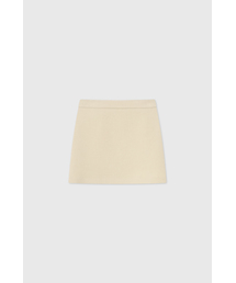 ソフトウールツイードミニスカート_アイボリー / SOFT WOOL TWEED MINI SKIRT_IVORY