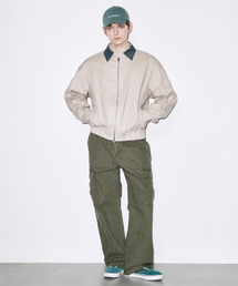 COLD BLANKET（コールドブランケット）の「配色リネンカラーネックブルゾンジャケット（ブルゾン）」