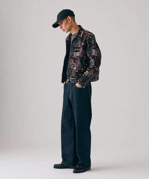 JOURNAL STANDARD(ジャーナルスタンダード)の「ゴブラン ジャガード ジップ ブルゾン(ブルゾン・メンズ・ブラック/グレー・MEDIUM/LARGE)」の4枚目の写真