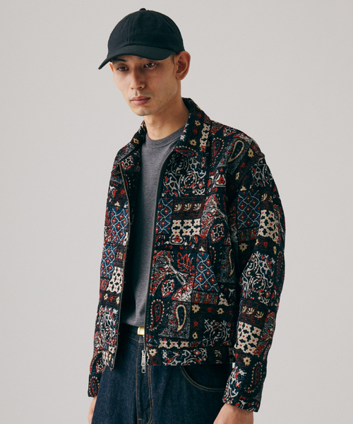 JOURNAL STANDARD(ジャーナルスタンダード)の「ゴブラン ジャガード ジップ ブルゾン(ブルゾン・メンズ・ブラック/グレー・MEDIUM/LARGE)」の6枚目の写真
