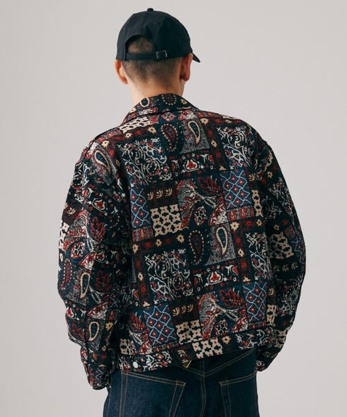 JOURNAL STANDARD(ジャーナルスタンダード)の「ゴブラン ジャガード ジップ ブルゾン(ブルゾン・メンズ・ブラック/グレー・MEDIUM/LARGE)」の8枚目の写真