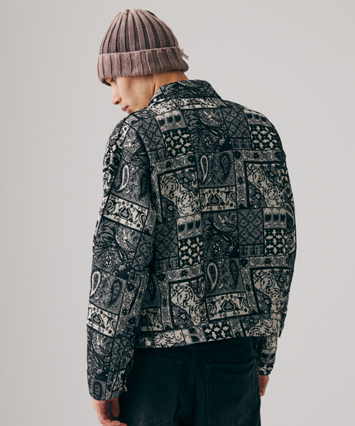 JOURNAL STANDARD(ジャーナルスタンダード)の「ゴブラン ジャガード ジップ ブルゾン(ブルゾン・メンズ・ブラック/グレー・MEDIUM/LARGE)」の19枚目の写真