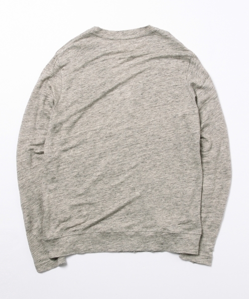 BEAMS（ビームス）の「BEAMS / フランダースリネン カーディガン（カーディガン/ボレロ・メンズ・ブラック/ネイビー/グレー・LARGE/X-LARGE/MEDIUM/SMALL）」の8枚目の写真