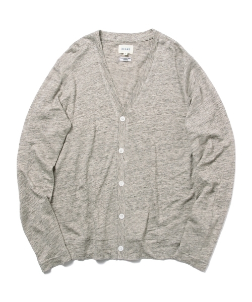 BEAMS（ビームス）の「BEAMS / フランダースリネン カーディガン（カーディガン/ボレロ・メンズ・ブラック/ネイビー/グレー・LARGE/X-LARGE/MEDIUM/SMALL）」の22枚目の写真