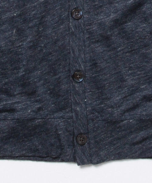 BEAMS（ビームス）の「BEAMS / フランダースリネン カーディガン（カーディガン/ボレロ・メンズ・ブラック/ネイビー/グレー・LARGE/X-LARGE/MEDIUM/SMALL）」の12枚目の写真