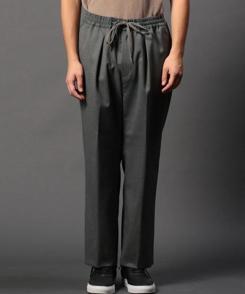 MONKEY TIME（モンキータイム）の「＜monkey time＞ TW サージ 1プリーツ ワイド パンツ◆（その他パンツ・メンズ・ブラック/グレー・LARGE/MEDIUM/SMALL）」の9枚目の写真