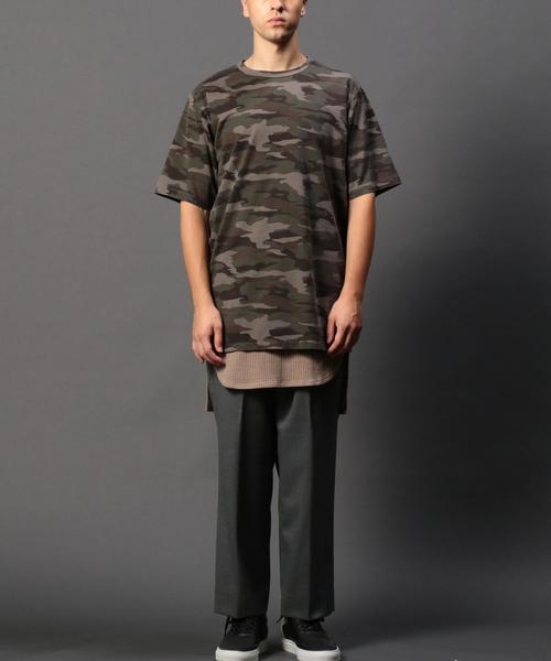 MONKEY TIME（モンキータイム）の「＜monkey time＞ TW サージ 1プリーツ ワイド パンツ◆（その他パンツ・メンズ・ブラック/グレー・LARGE/MEDIUM/SMALL）」の11枚目の写真