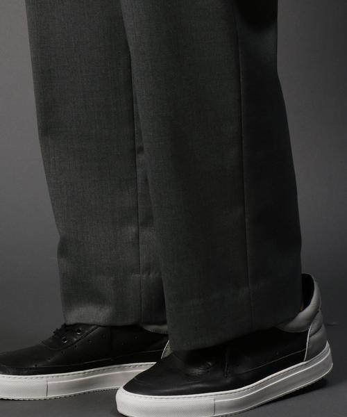 MONKEY TIME（モンキータイム）の「＜monkey time＞ TW サージ 1プリーツ ワイド パンツ◆（その他パンツ・メンズ・ブラック/グレー・LARGE/MEDIUM/SMALL）」の4枚目の写真