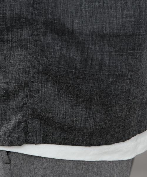 BEAUTY&YOUTH UNITED ARROWS（ビューティーアンドユースユナイテッドアローズ）の「BY ∴ プルオーバー ジップ シャツ◆（シャツ/ブラウス・メンズ・ダークグレー/ブラック・LARGE/X-LARGE/SMALL/MEDIUM）」の5枚目の写真