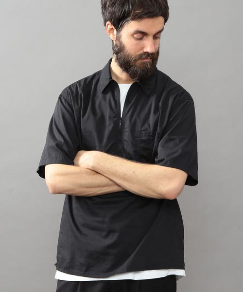 BEAUTY&YOUTH UNITED ARROWS（ビューティーアンドユースユナイテッドアローズ）の「BY ∴ プルオーバー ジップ シャツ◆（シャツ/ブラウス・メンズ・ダークグレー/ブラック・LARGE/X-LARGE/SMALL/MEDIUM）」の8枚目の写真