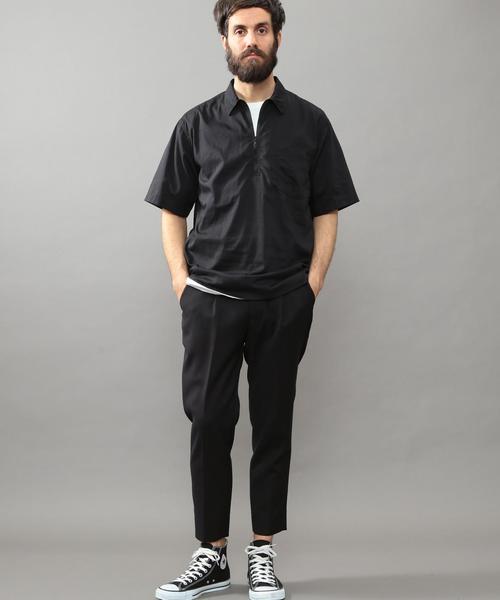 BEAUTY&YOUTH UNITED ARROWS（ビューティーアンドユースユナイテッドアローズ）の「BY ∴ プルオーバー ジップ シャツ◆（シャツ/ブラウス・メンズ・ダークグレー/ブラック・LARGE/X-LARGE/SMALL/MEDIUM）」の9枚目の写真