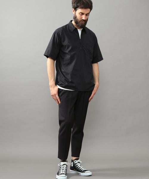 BEAUTY&YOUTH UNITED ARROWS（ビューティーアンドユースユナイテッドアローズ）の「BY ∴ プルオーバー ジップ シャツ◆（シャツ/ブラウス・メンズ・ダークグレー/ブラック・LARGE/X-LARGE/SMALL/MEDIUM）」の3枚目の写真