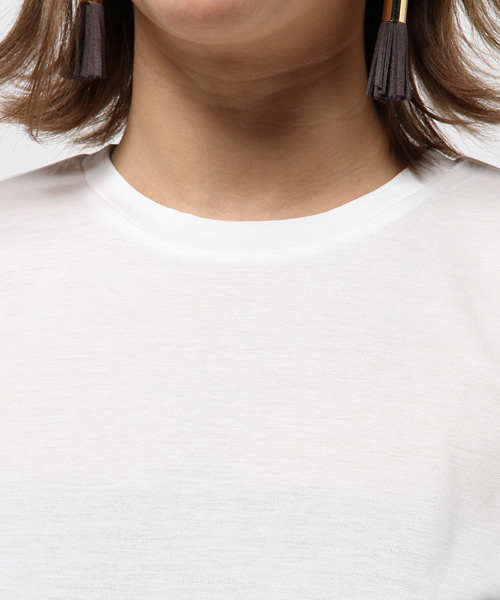 SLY（スライ）の「CREW NECK STANDARD T/SH-S（Tシャツ/カットソー・レディース・ホワイト/ライトベージュ/ライトブルー/ライトピンク/ブラック・1/2）」の11枚目の写真