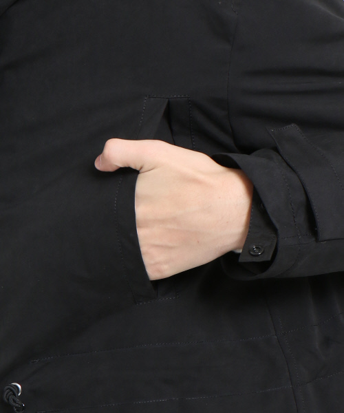 ABAHOUSE（アバハウス）の「【ABAHOUSE × KWD ワールドプレミアムダウン】ミリタリーコート（ステンカラーコート・メンズ・カーキ/ブラック・46/44/48）」の6枚目の写真