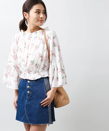 WEGO/フライボタンリメイクAラインスカート