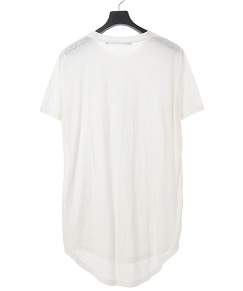 NO ID.（ノーアイディ）の「mt4035-ﾍﾞﾝﾍﾞﾙｸﾞ天竺ﾗｳﾝﾄﾞﾙｰｽﾞC/N-Tｼｬﾂ（Tシャツ/カットソー・メンズ・アッシュグレー/ダークグレー/ホワイト/ブラック・1/2）」の10枚目の写真