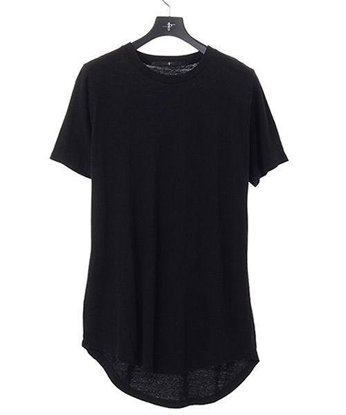 NO ID.（ノーアイディ）の「mt4035-ﾍﾞﾝﾍﾞﾙｸﾞ天竺ﾗｳﾝﾄﾞﾙｰｽﾞC/N-Tｼｬﾂ（Tシャツ/カットソー・メンズ・アッシュグレー/ダークグレー/ホワイト/ブラック・1/2）」の11枚目の写真