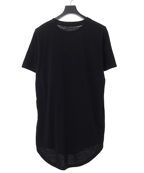 NO ID.（ノーアイディ）の「mt4035-ﾍﾞﾝﾍﾞﾙｸﾞ天竺ﾗｳﾝﾄﾞﾙｰｽﾞC/N-Tｼｬﾂ（Tシャツ/カットソー・メンズ・アッシュグレー/ダークグレー/ホワイト/ブラック・1/2）」の12枚目の写真