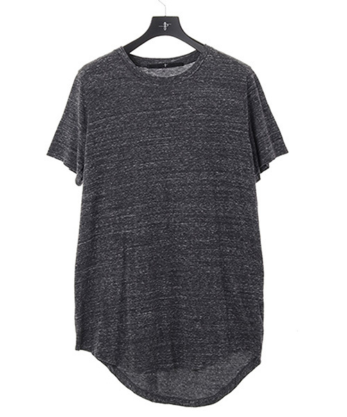 NO ID.（ノーアイディ）の「mt4035-ﾍﾞﾝﾍﾞﾙｸﾞ天竺ﾗｳﾝﾄﾞﾙｰｽﾞC/N-Tｼｬﾂ（Tシャツ/カットソー・メンズ・アッシュグレー/ダークグレー/ホワイト/ブラック・1/2）」の13枚目の写真