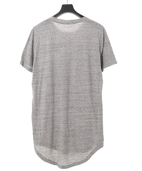 NO ID.（ノーアイディ）の「mt4035-ﾍﾞﾝﾍﾞﾙｸﾞ天竺ﾗｳﾝﾄﾞﾙｰｽﾞC/N-Tｼｬﾂ（Tシャツ/カットソー・メンズ・アッシュグレー/ダークグレー/ホワイト/ブラック・1/2）」の19枚目の写真