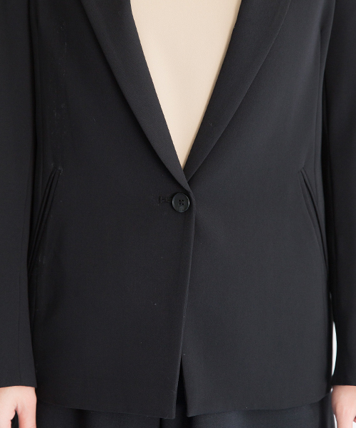 STUDIOUS（ステュディオス）の「ウォッシャブルストレッチテーラードジャケット（テーラードジャケット・レディース・ブラック/ホワイト/グレー・0/1）」の6枚目の写真