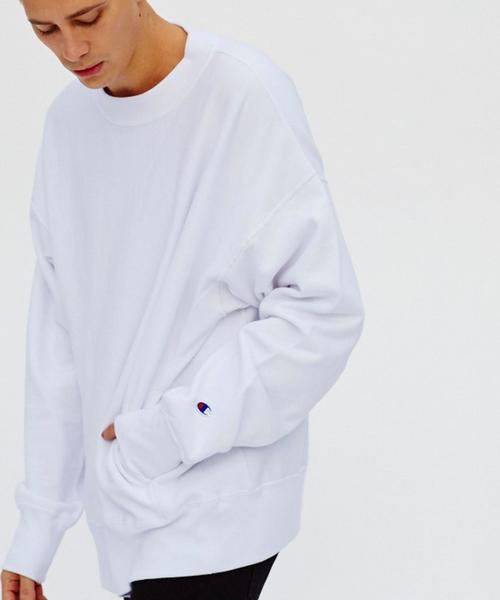 Champion(チャンピオン)の「<Champion×monkey time> ∴ REVERSE WEAVE MK/NECK/スウェット(スウェット・メンズ・ホワイト/ネイビー/ブラック・SMALL/X-LARGE/LARGE/MEDIUM)」の14枚目の写真