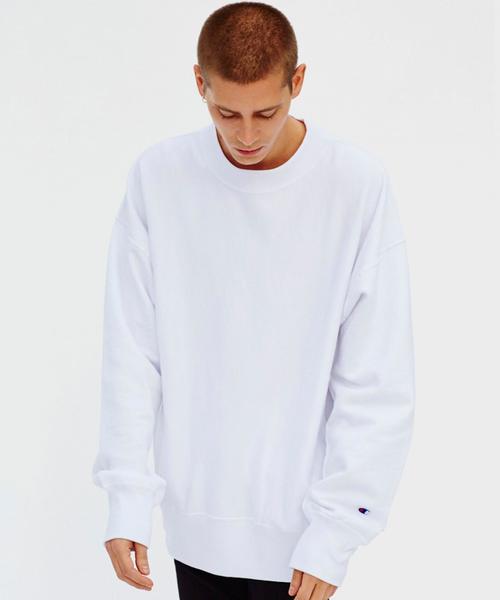 Champion(チャンピオン)の「<Champion×monkey time> ∴ REVERSE WEAVE MK/NECK/スウェット(スウェット・メンズ・ホワイト/ネイビー/ブラック・SMALL/X-LARGE/LARGE/MEDIUM)」の4枚目の写真