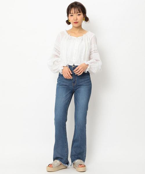 Another Edition(アナザーエディション)の「BOOTS CUTデニムパンツ ◆(デニムパンツ・レディース・ライトブルー/コバルトブルー・MEDIUM/SMALL)」の6枚目の写真