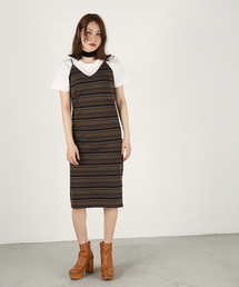 MOUSSY | MULTI BORDER OP(ワンピース)