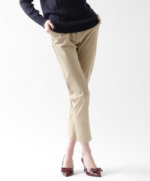 titivate（ティティベイト）の「ベーシックストレートパンツ（その他パンツ・レディース・ベージュ/ライトグレー/カーキ/ブラック/ライトベージュ/アイボリー・S/L/M）」の5枚目の写真