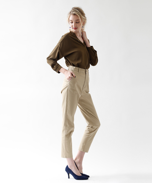 titivate（ティティベイト）の「ベーシックストレートパンツ（その他パンツ・レディース・ベージュ/ライトグレー/カーキ/ブラック/ライトベージュ/アイボリー・S/L/M）」の11枚目の写真