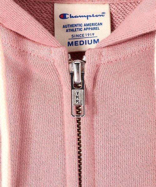 Champion（チャンピオン）の「【Champion】プレーンスウェットジップパーカー（パーカー・レディース・キナリ/パープル/ネイビー/グレー/ピンク/イエロー・MEDIUM/LARGE/SMALL）」の12枚目の写真