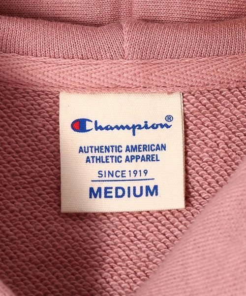 Champion（チャンピオン）の「【Champion】プレーンスウェットジップパーカー（パーカー・レディース・キナリ/パープル/ネイビー/グレー/ピンク/イエロー・MEDIUM/LARGE/SMALL）」の13枚目の写真