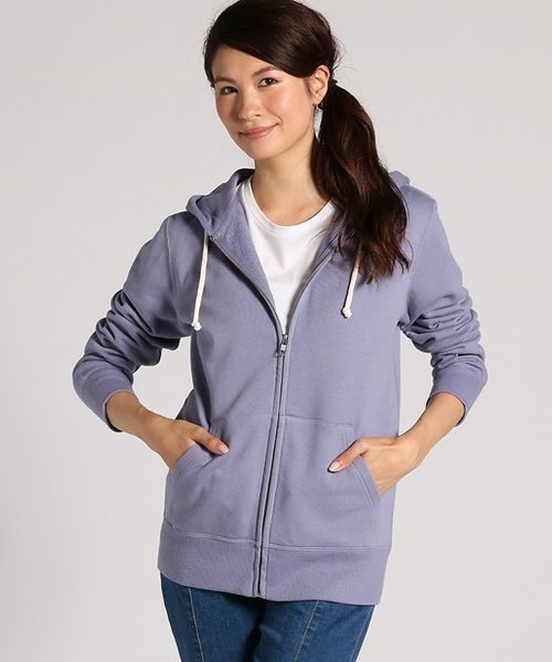 Champion（チャンピオン）の「【Champion】プレーンスウェットジップパーカー（パーカー・レディース・キナリ/パープル/ネイビー/グレー/ピンク/イエロー・MEDIUM/LARGE/SMALL）」の15枚目の写真