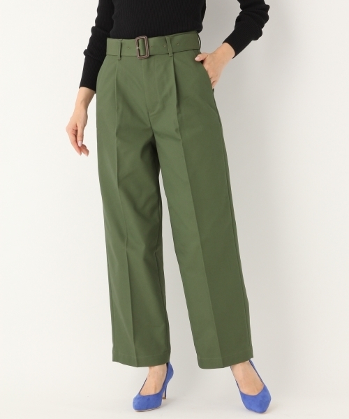 A part by（アパートバイ）の「Cチノストレートパンツ　768362 （チノパンツ・レディース・チャコールグレー/ベージュ/カーキ・MEDIUM/LARGE）」の17枚目の写真