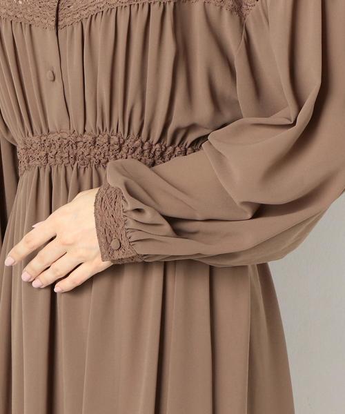 Another Edition(アナザーエディション)の「シフォンレースOP ◆(ワンピース・レディース・オレンジ/モカ・FREE)」の8枚目の写真