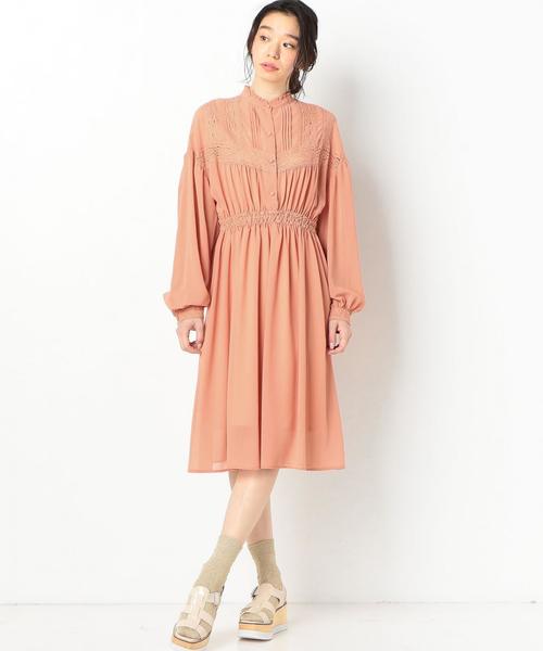 Another Edition(アナザーエディション)の「シフォンレースOP ◆(ワンピース・レディース・オレンジ/モカ・FREE)」の13枚目の写真