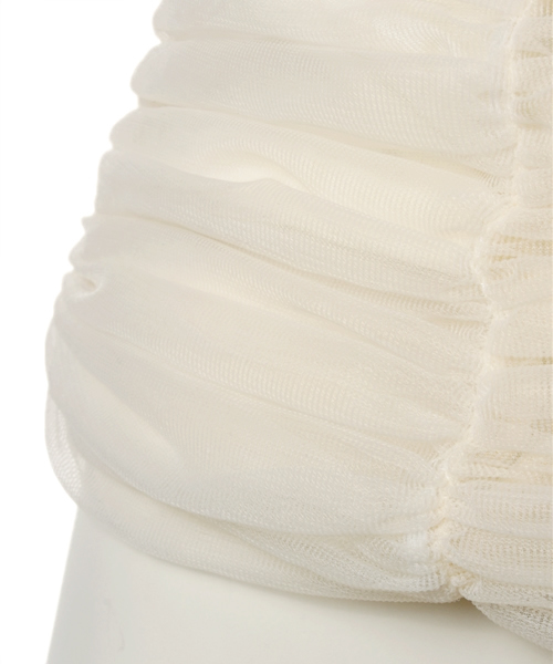 LILY BROWN（リリーブラウン）の「チュールコンビベアトップ（その他トップス・レディース・ブラック/ベージュ/オフホワイト・FREE）」の7枚目の写真