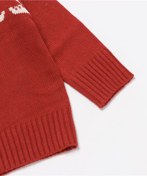 RUGGEDWORKS（ラゲッドワークス）の「ツリー柄クルーニット（ニット/セーター・キッズ・ブルー系その他3/ブルー/レッド・90cm/100cm/110cm/120cm/130cm）」の7枚目の写真