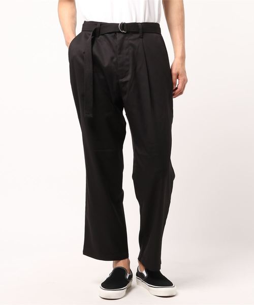 WEGO（ウィゴー）の「WEGO/ベルト付ストレッチワイドスラックス（スラックス・メンズ・ブラック/ベージュ/ダークグレー・MEDIUM/LARGE）」の13枚目の写真