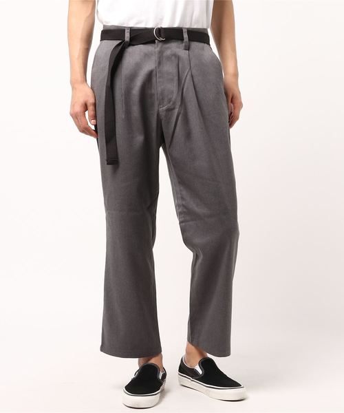 WEGO（ウィゴー）の「WEGO/ベルト付ストレッチワイドスラックス（スラックス・メンズ・ブラック/ベージュ/ダークグレー・MEDIUM/LARGE）」の15枚目の写真