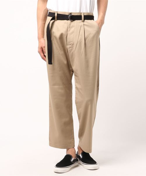 WEGO（ウィゴー）の「WEGO/ベルト付ストレッチワイドスラックス（スラックス・メンズ・ブラック/ベージュ/ダークグレー・MEDIUM/LARGE）」の17枚目の写真