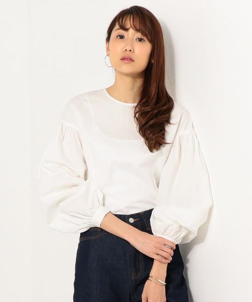 7部袖ブラウス　ジュエルチェンジズ　ホワイト Jewel Changes（ジュエルチェンジズ）の「【WEB限定】◎JC C