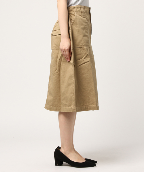 salle de bal（サルデバル）の「Lilou&Lillyベイカースカート/ツイル素材コットンスカート（スカート・レディース・ベージュ/マスタード・36/38）」の3枚目の写真