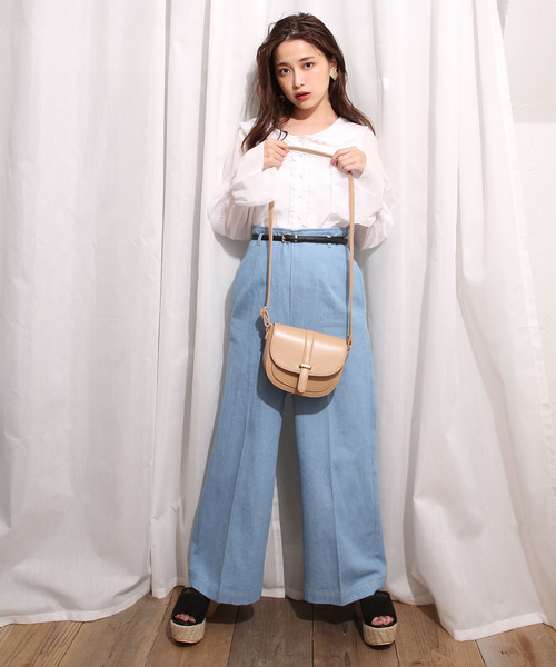 one after another NICE CLAUP(ワンアフターアナザーナイスクラップ)の「まるっこショルダーバッグ(ショルダーバッグ・レディース・ブラック/ベージュ/ブルー系その他・FREE)」の7枚目の写真