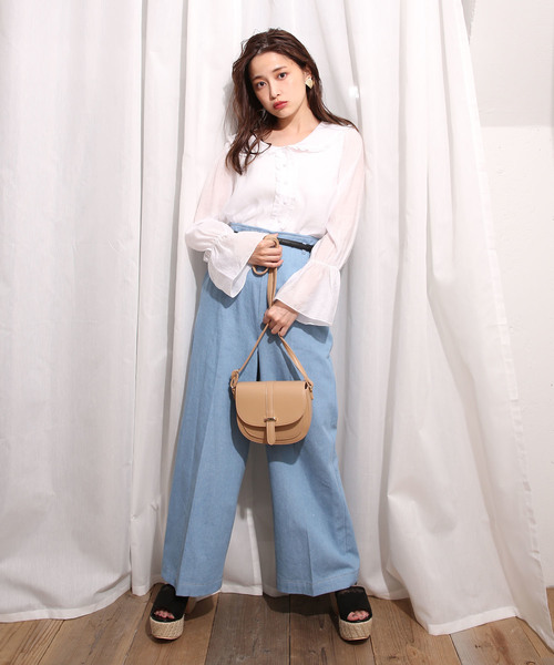 one after another NICE CLAUP(ワンアフターアナザーナイスクラップ)の「まるっこショルダーバッグ(ショルダーバッグ・レディース・ブラック/ベージュ/ブルー系その他・FREE)」の10枚目の写真