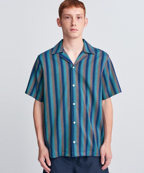 Saturdays NYC（サタデーズ ニューヨークシティ ）の「Canty Frequency Shirt（シャツ/ブラウス・メンズ・ピンク/グリーン・X-LARGE/X-SMALL/M/L/S）」の2枚目の写真